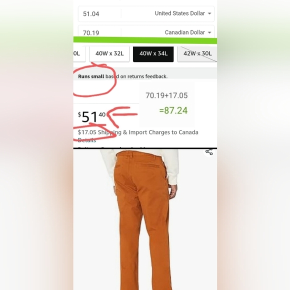 NWT Super Comfortable Organic Cotton Chino Men's - Picture 13 of 16